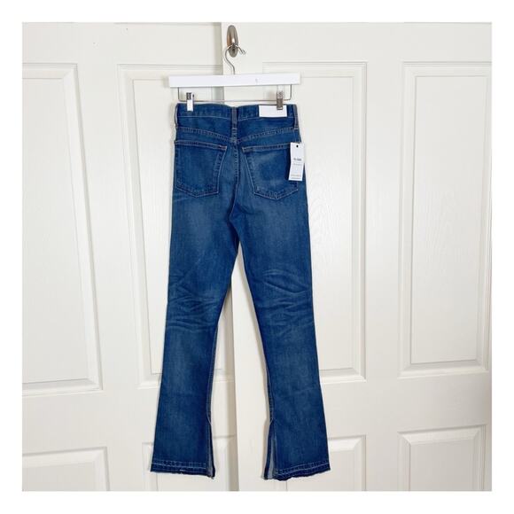 Re/Done Elsa Flare Split Hem Jeans Sz 25 NWT - Picture 6 of 13